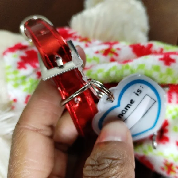 ✓Poochie & Co poodle dog puppy Christmas purse plush bag new without tags - Picture 12 of 15